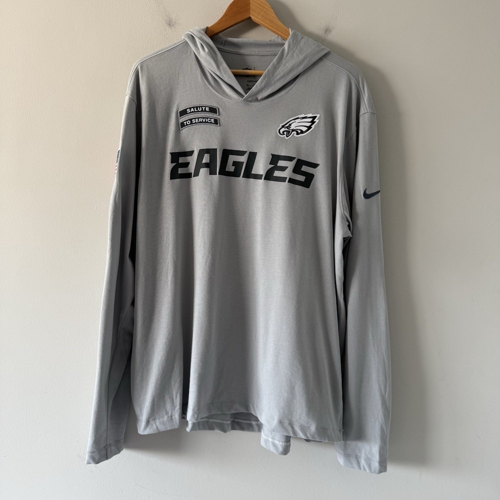 Nike Salute To Service Philadelphia Eagles Lightweight Hoodie Mens XL NFL
